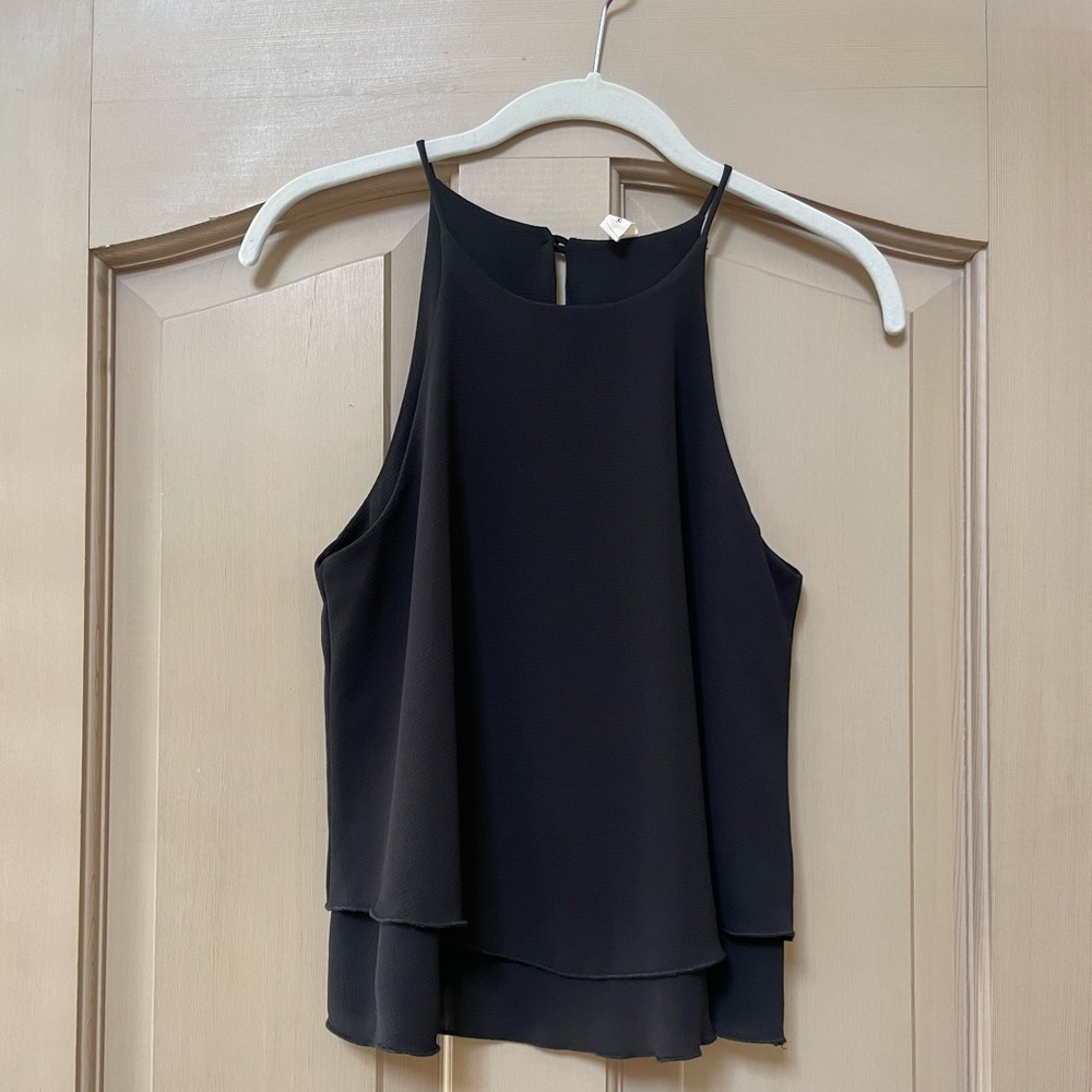 Tyche Tiered High Neck Halter Top